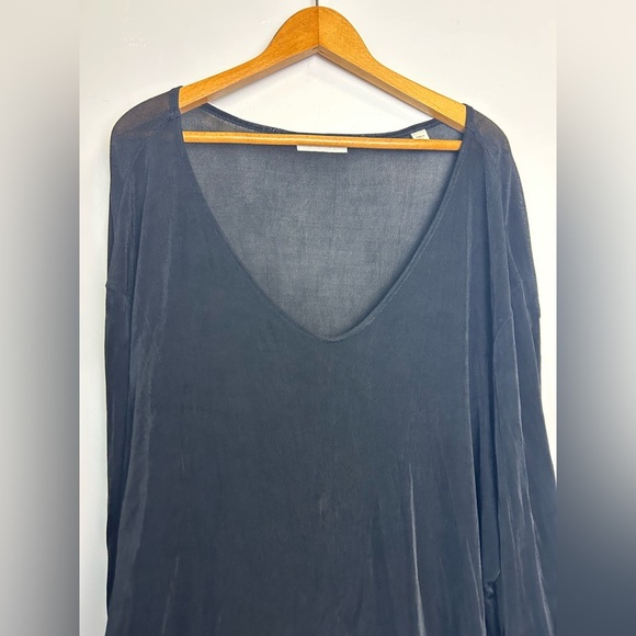 Coldwater Creek plus Size 2X Liquid FabricStretch Long Sleeve Blouse Witchy Goth - Picture 6 of 11